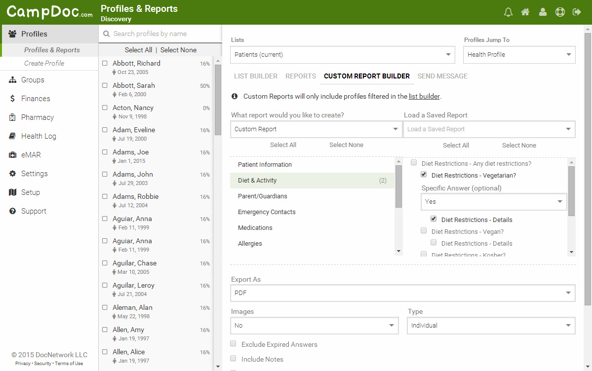 electronic health record campdoc