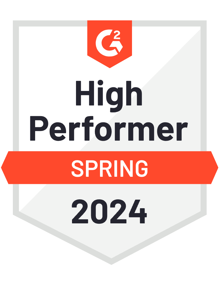 G2 Award badge for CampDoc as a high-performing leader in the Camp Management and EHR Software category, with high customer satisfaction scores and low market presence scores.
